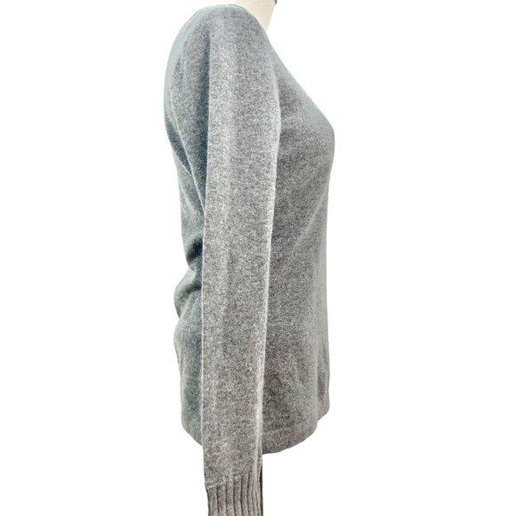 Classiques Entier Cashmere Sweater Womens Small Gray Long Sleeve - Picture 5 of 8